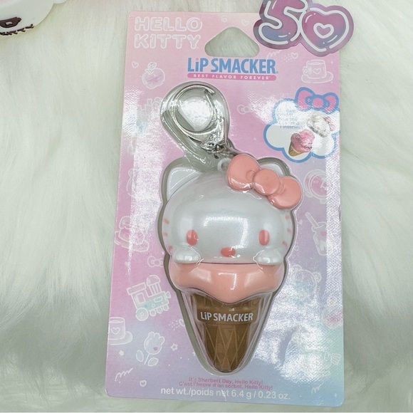 Hello Kitty Coin Purse W/ key chain and Hello Kitty Lip Smacker Keychain Bundle - Picture 3 of 7